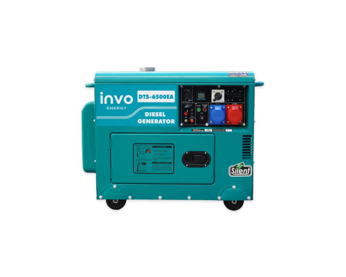 Дизельний генератор INVO DТS-6500EA у кожусі, 6/6,5кВт, 230/380В